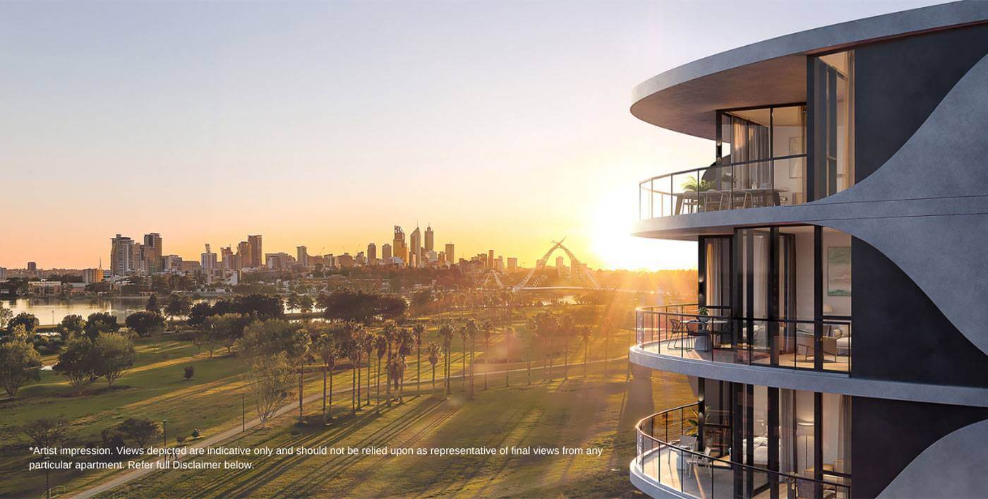 Image: Ador - The Peninsula Burswood city view artist impression